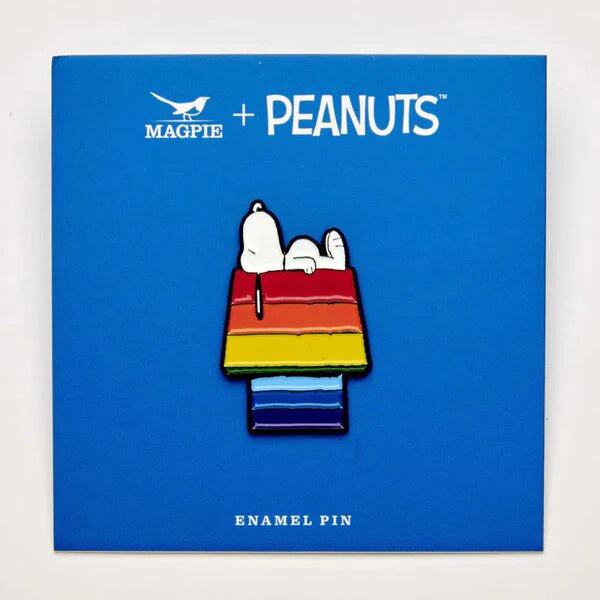 Peanuts Vibe Enamel Pin - Rainbow House