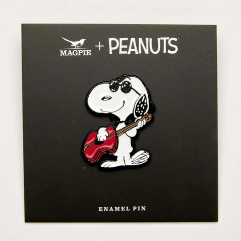 Peanuts Vibe Enamel Pin - Guitar