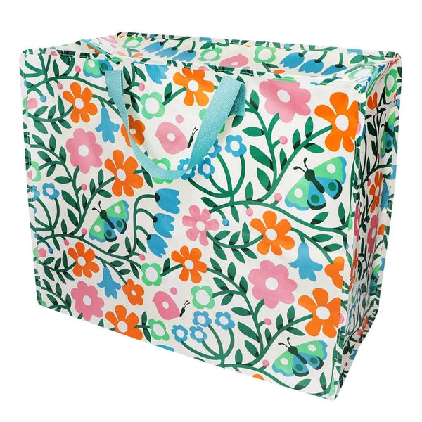 Jumbo Storage Bag - Flowers & Butterfly