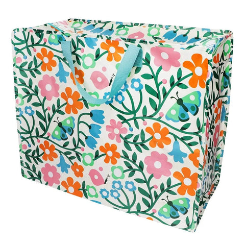 Jumbo Storage Bag - Flowers & Butterfly