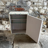 inside vintage cabinet