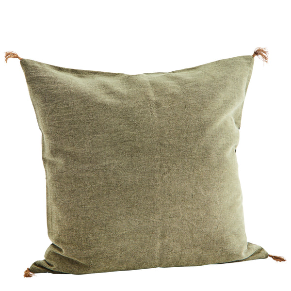 Cotton Cushion - Olive