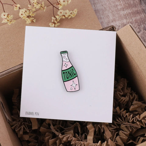 Attic Creations 'Tonic Bottle' Enamel Pin Badge