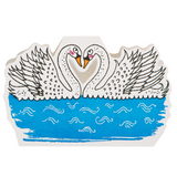 two swans card