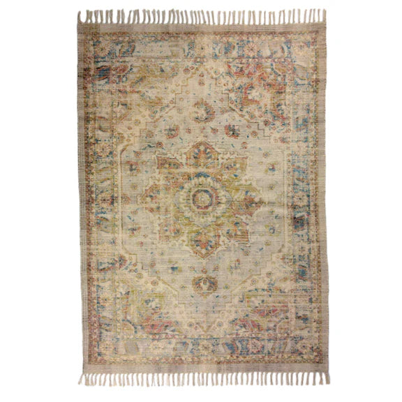 White Rose Cotton Chenille Rug 120cm x 180cm