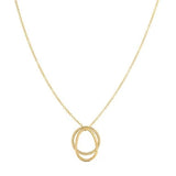 One & Eight Gold Verona Loop Necklace