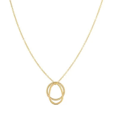 One & Eight Gold Verona Loop Necklace