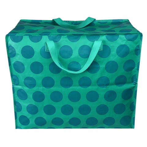 Jumbo Storage Bag - Blue on Turquoise