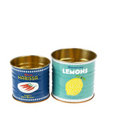 Vintage Inspired Mini Lemons and Harissa Storage Tins
