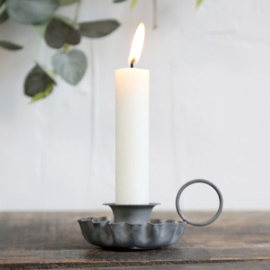 Small Zinc Candle Holder