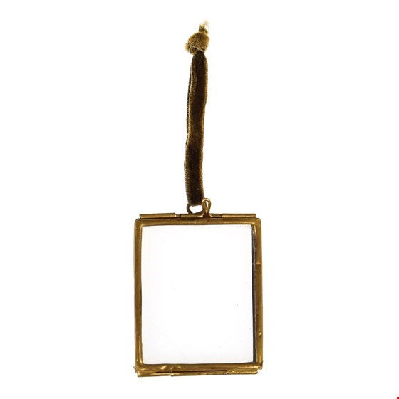 Brass Hanging Frame 4.5 x 5.5 cm