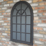 Black Painted Arch Mirror