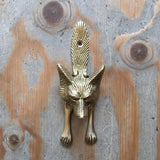 Door Knocker Fox Design Solid Brass