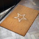 Embossed Star Doormat Coir
