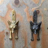 Door Knocker Fox Design Solid Brass