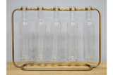 Glass Five Vase Holder