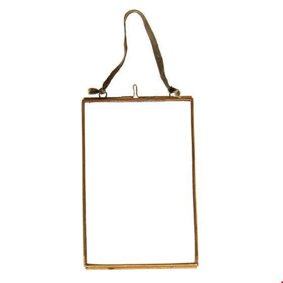 Brass Hanging Frame Portrait 15 x 10cm
