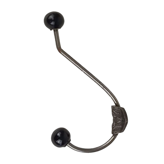 Ceramic Coat Hook - Black