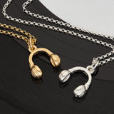 Scream Pretty Headphones Necklace - 18ct Gold Plated