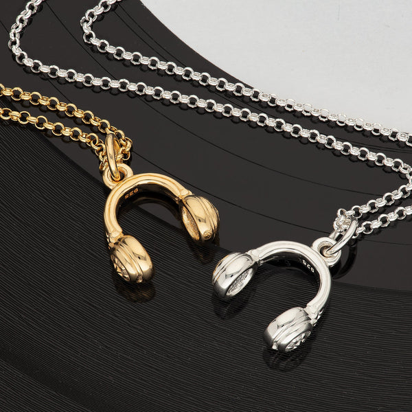 Scream Pretty Headphones Necklace - 18ct Gold Plated