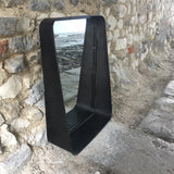 Black Shelf Mirror