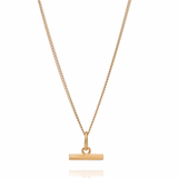 Rachel Jackson Mini Gold T-Bar Necklace