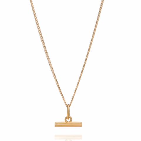 Rachel Jackson Mini Gold T-Bar Necklace