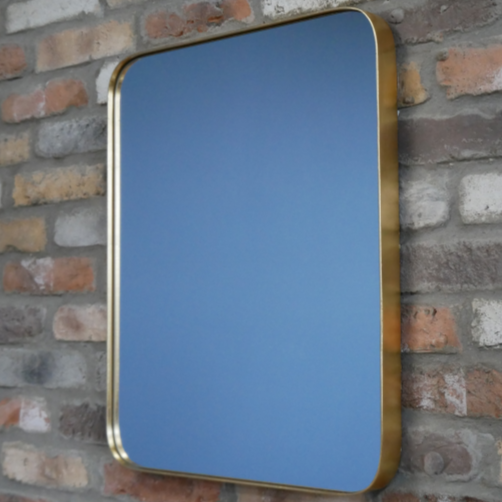 Rectangular Gold Mirror Large