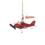 Santa in Red Airplane