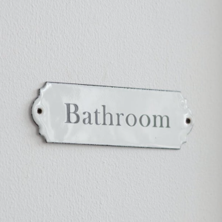 Enamel Bathroom Sign