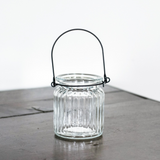 Clear Glass Hanging Tealight Holder