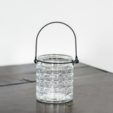 Clear Glass Hanging Tealight Holder