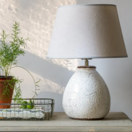 Prima Lamp with Cream Shade