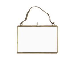 Brass Hanging Frame Landscape 15 x 10cm