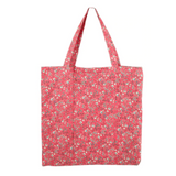 Black Colour Cotton Shopper - Rosebud Rose