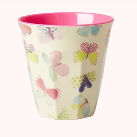 Rice Melamine Cup - Butterfly