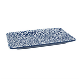 Navy Floral Vines Trinket Dish - Large