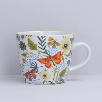 Butterflies White Mug