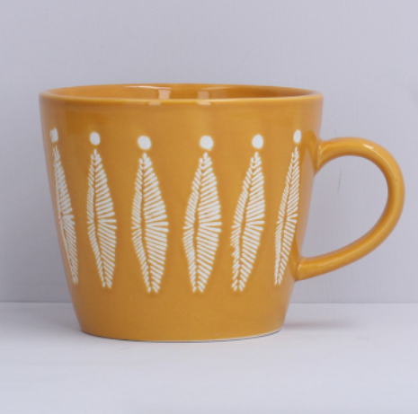 Mustard Feathers Mug