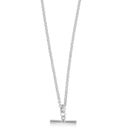 Big Metal Octavia T-Bar Necklace