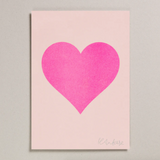 Heart Risograph Framed Print
