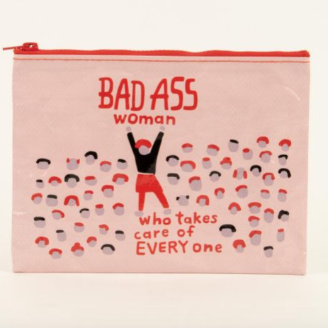 Blue Q 'Bad Ass Woman' Zipper Pouch