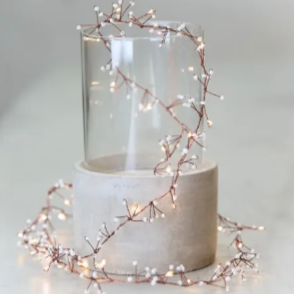 Silver Cluster LED Light Chain