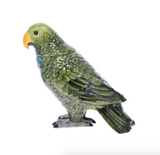 Green Parrot Ceramic Jar