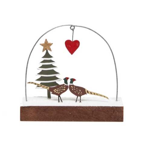 J'adore Pheasants Standing Decoration