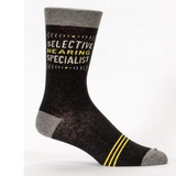 Blue Q Selective Hearing Specialist Socks