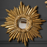 Antique Gold Small Star Convex Mirror