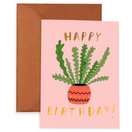 Zig Zag cactus - Birthday Card
