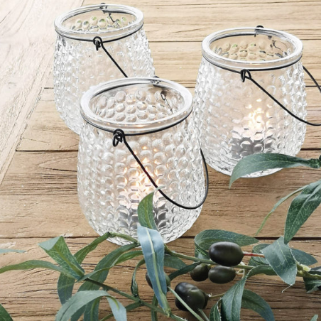Cha Cha Hanging Lantern - Clear
