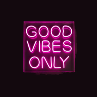 Good Vibes Only Neon Light - Pink